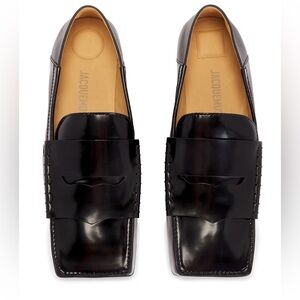 JACQUEMUS Les Mocassins Carre in Black
